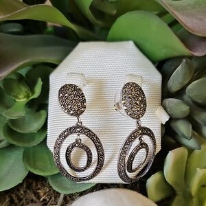 Sterling Silver and Marcasite Earrings